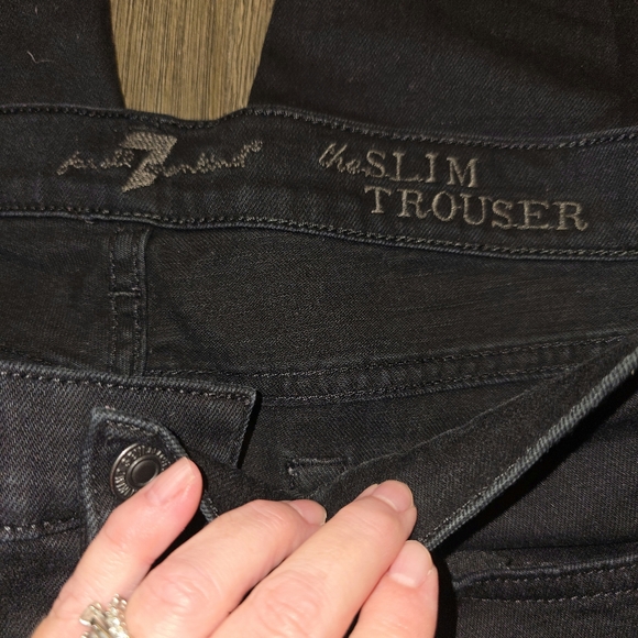Seven7 Sz. 31 Black Slim Trouser Jeans - Picture 4 of 8